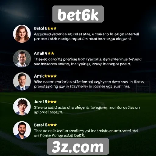 Testemunhos de usuários sobre a experiência em bet6k